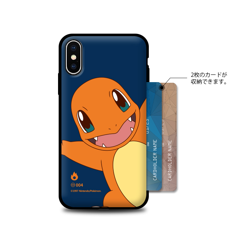 ポケモン スマホケース iPhone Galaxy ケース カバー スライド式 カード収納 [sm10232]